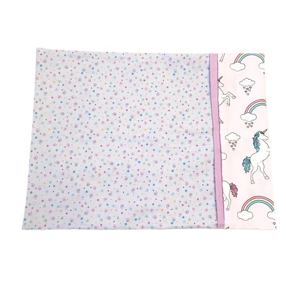 Toddler Pillow Case, Brand New Handmade Toddler Pillowcase with a Unicorn Trim - Picture 4 of 4